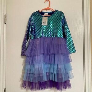 VIKITA Toddler Girl Purple Tutu Long Sleeve Party Dress for Girls - Size 7/8Y